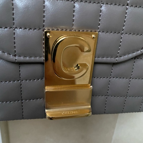 Celine C Bag Quilted Calfskin in ‘Pebble’ - Picture 9 of 14